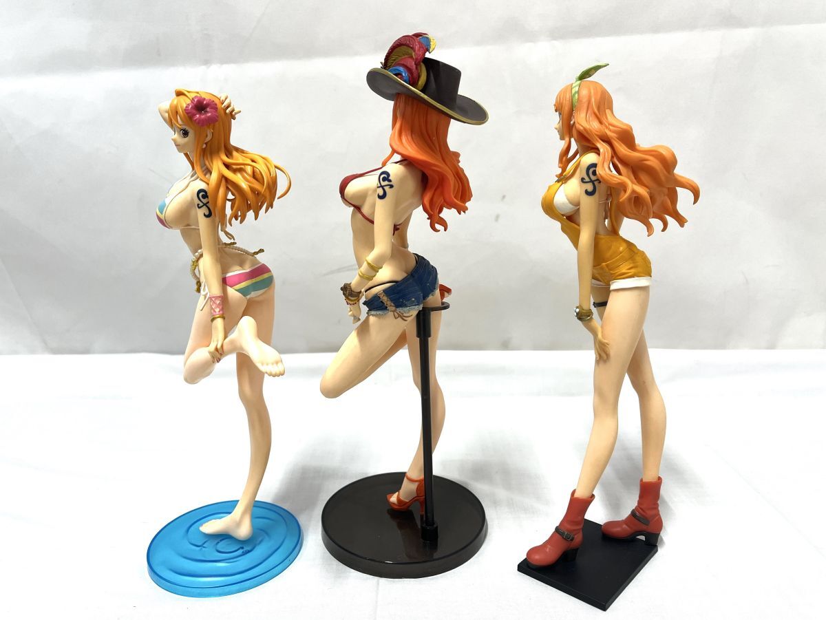 【D873】ワンピース ナミ フィギュア 6体セット まとめ売り バンダイ 水着 NAMI_画像3