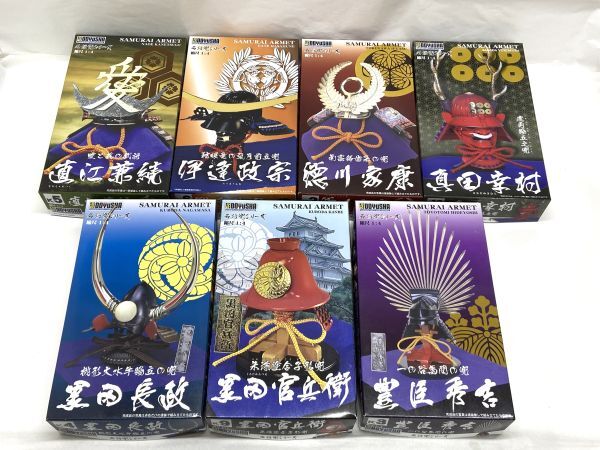 【D396】新品 未組立 童友社 名将 兜シリーズ 1/4 7箱 まとめ売り 直江兼続/伊達政宗/徳川家康/真田幸村/豊臣秀吉/黒田官兵衛 プラモデル_画像1