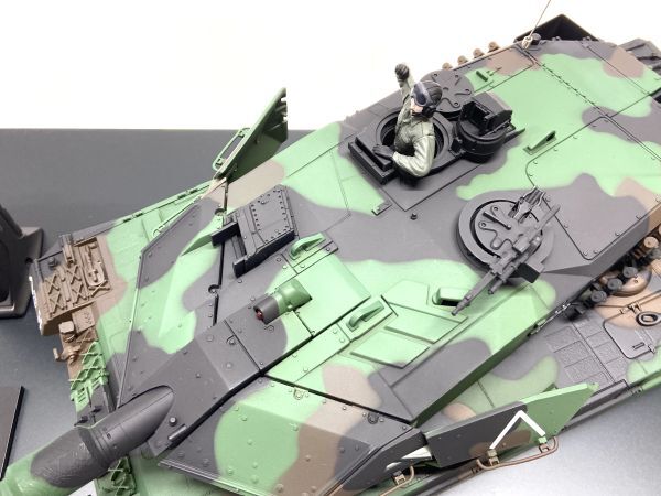 【D438】手渡し可 未使用 東京マルイ ディスプレイ仕様 レオパルト2 A5 戦車 ラジコン RCバトルタンク 電動エアガン搭載 b_画像6