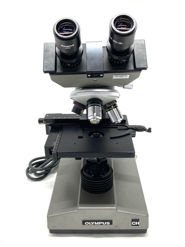【D441】オリンパス 顕微鏡 CH 双眼 通電確認済み 物顕微鏡 電子顕微鏡 光学機器/OLYMPUS_画像1