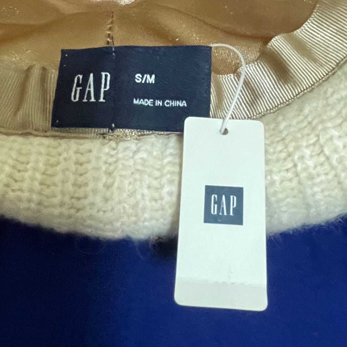 未使用品　タグ付　GAP  ニットバケットハット　S/M