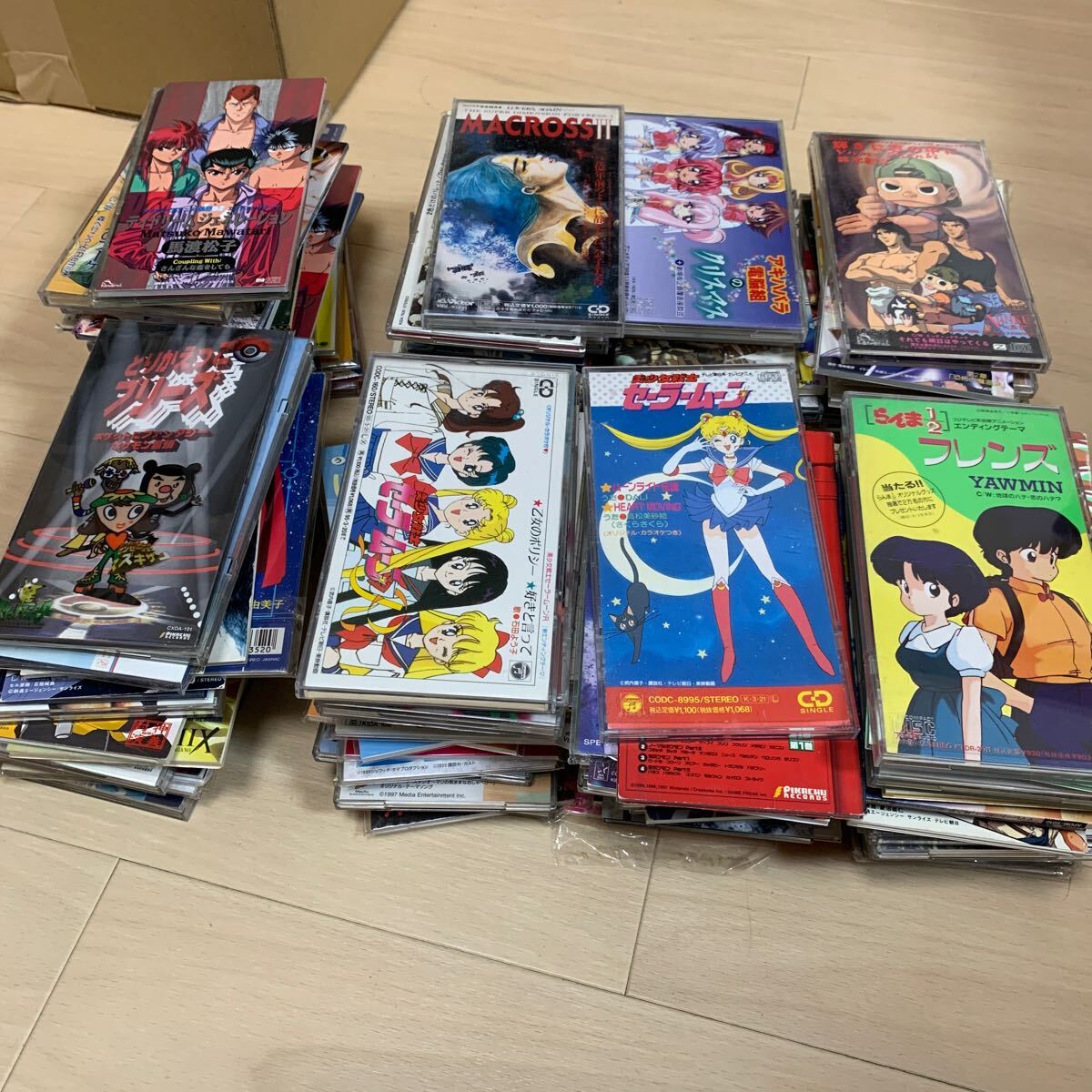 8cm аниме серия CD много комплект суммировать голос актера Ranma 1/2 Yu Yu Hakusho Японская музыка Pokemon Gundam GaoGaiGar Sailor Moon подлинная вещь 40 8cmcd