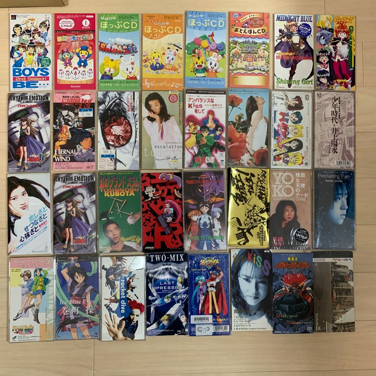 8cm аниме серия CD много комплект суммировать голос актера Ranma 1/2 Yu Yu Hakusho Японская музыка Pokemon Gundam GaoGaiGar Sailor Moon подлинная вещь 40 8cmcd