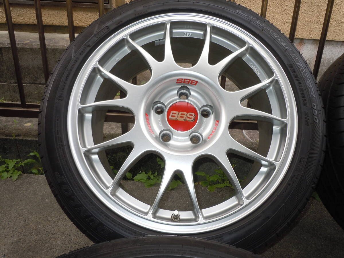 BBS RE771 8J×18 18インチ 4本セット トヨタ クラウン アルファードヴェルファイア 114.3 5H 純正 ダンロップ225/45Ｒ18 おまけナット付き_画像2