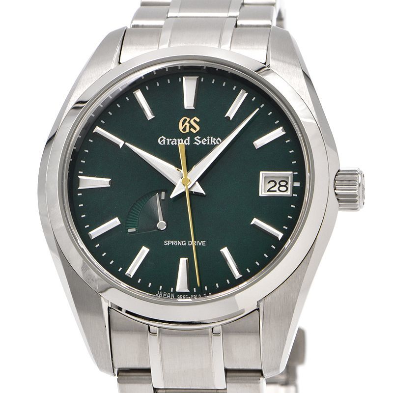 [3年保証] グランドセイコー メンズ SBGA479 9R65-0CB0 下村時計店記念モデル 裏スケ グリーン スプリングドライブ 腕時計 中古 送料無料