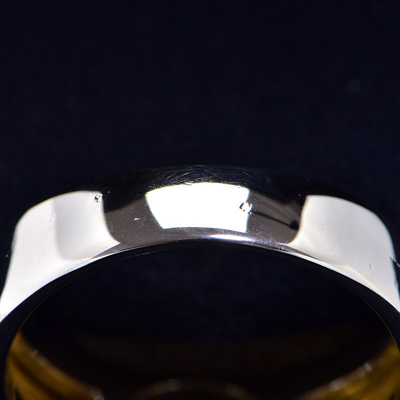 0.353ct натуральный кольцо с бриллиантом 21.5 номер K18YG Pt900 с отделкой всего 0.41ct натуральный бриллиант печатка кольцо три тест type желтое золото платина б/у бесплатная доставка 