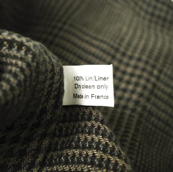 ANATOMICA アナトミカ フランス製 DOLMAN JACKET - LINEN CHECK グレンチェック リネンドルマンジャケット 2 Brown ドールマン g15887_画像7