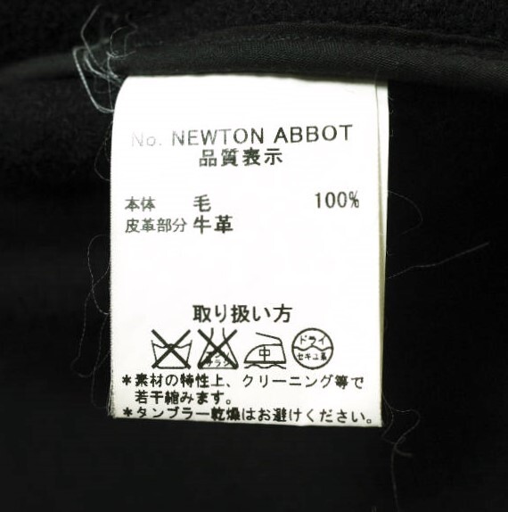 INVERTERE インバーティア NEWTON ABBOT LONG LENGTH DUFFLE COAT ヘリンボーンウール ダッフルコート 38 ブラック JOSHUA ELLIS g15899_画像8