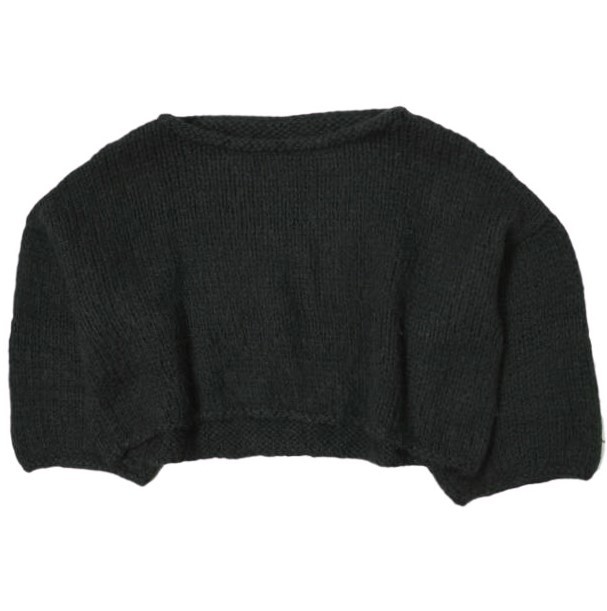 Nido ニド MOHAIR SWEATER モヘヤニット Free ブラック セーター プルオーバー トップス g15323