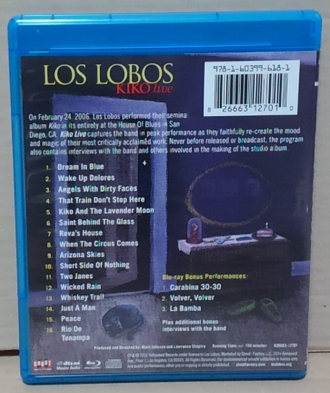 【CD+Blu-ray】LOS LOBOS / KIKO Live■輸入盤■ロス・ロボス_画像2