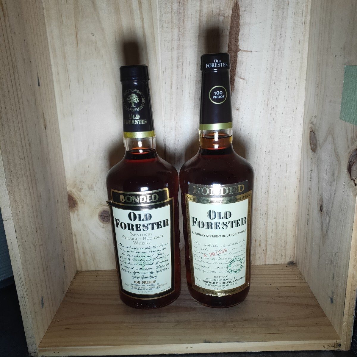 オールドフォレスター　ボンデッド　2本セット　100PROOF 750ml 50％ Bourbon whisky バーボンウイスキー　ボトルインボンド　_画像1