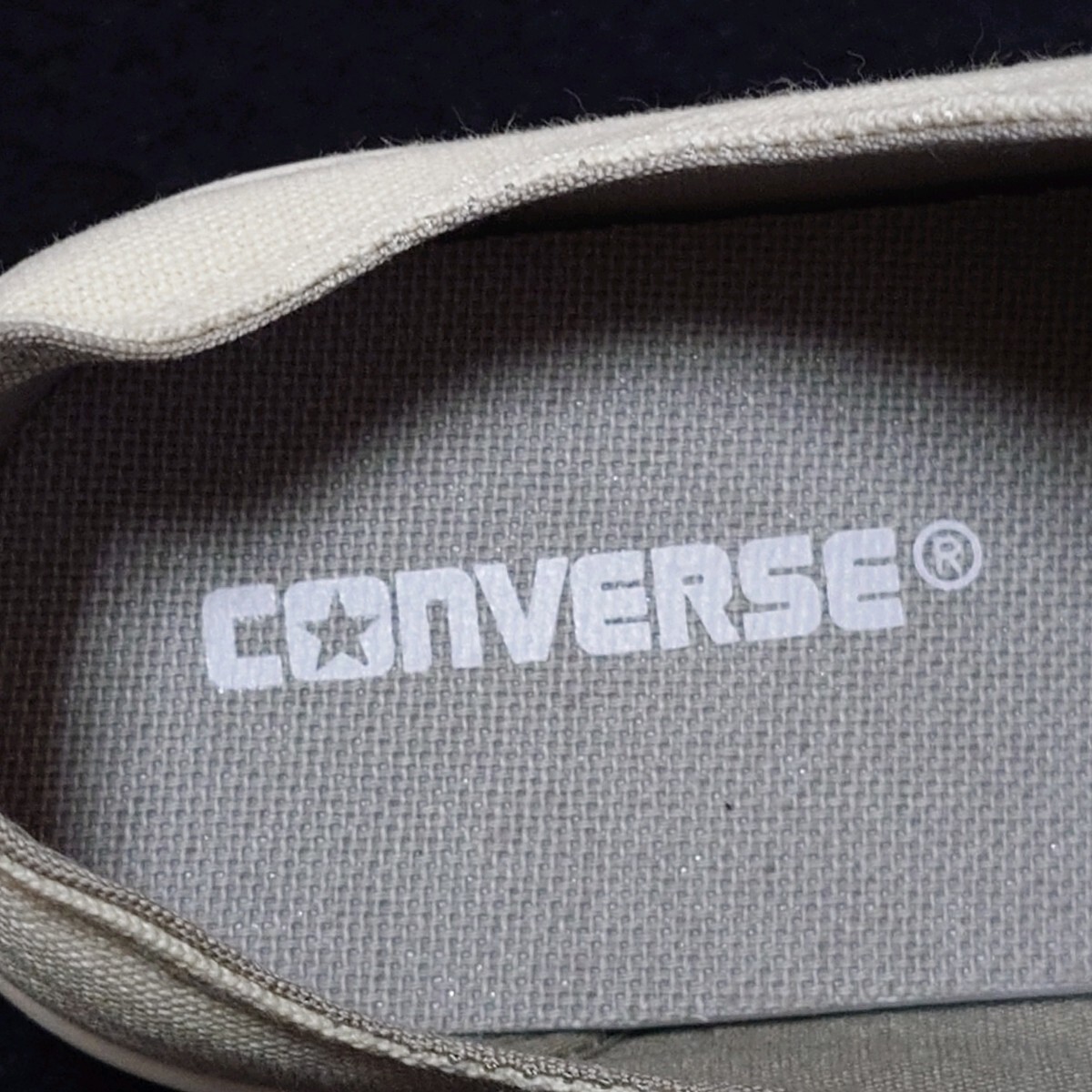 未使用 converse ALLSTAR コンバースオールスター キャンバス スニーカー 靴 25cm レディース オフホワイト_画像7