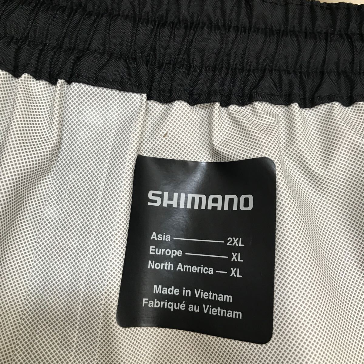 シマノ RA005V ベーシックフィッシングレインスーツ 2XL 黒 ブラック レインウェア 上下セット 袋付き_画像5