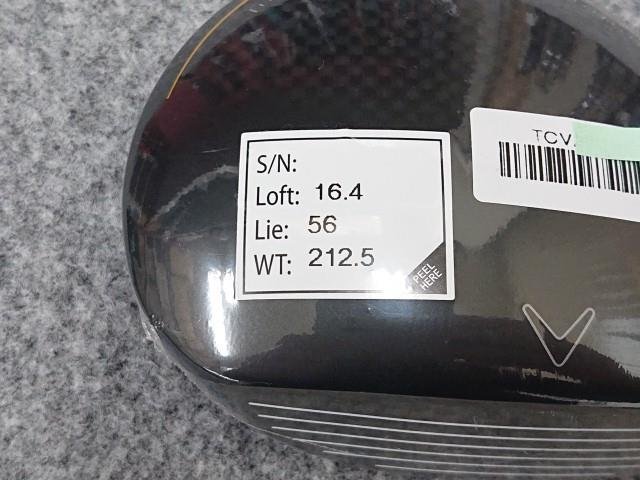 キャロウェイ ツアー支給品 (TCVシリアル) ROGUE ST LS FW ローグST 3W 15° Speeder EVOLUTION Ⅴ エボ5 FW 60 (S) カバー無 未使用品_画像4