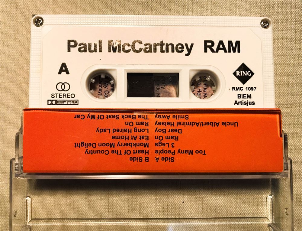 ◆ハンガリーORG カセットテープ◆ PAUL McCARTNEY / RAM ◆LINDA McCARTNEY表記無し_画像2
