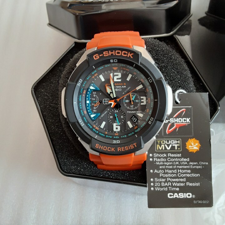 CASIO G-SHOCK Gショック GW-3000M-4A スカイコックピット グラビティマスター 電波ソーラー マルチバンド6 オレンジの画像2