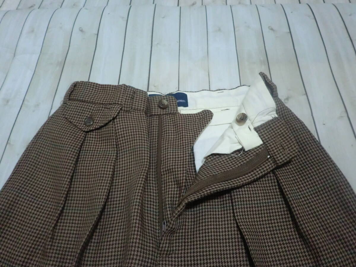 RALPH LAUREN Ralph Lauren юбка-брюки брюки шорты тысяч птица рисунок шерсть 100% женский низ size:7