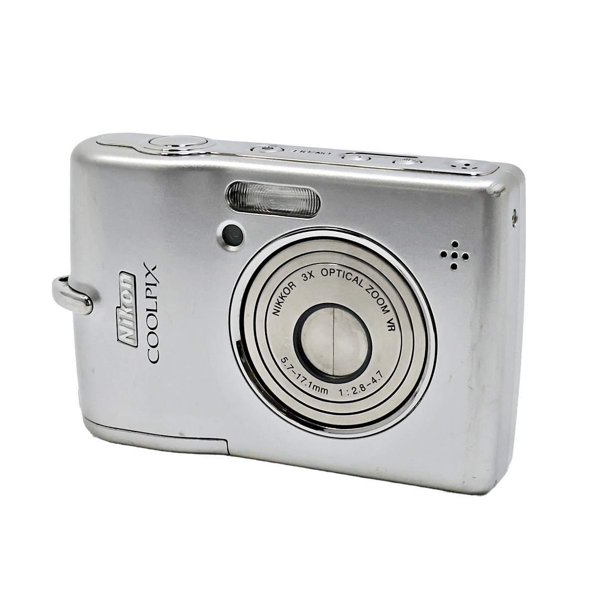 Nikon COOLPIX L12 ニコン クールピクス コンパクトデジタルカメラ デジカメ シルバー 単三電池仕様 難有り 003FEZFI13_画像1