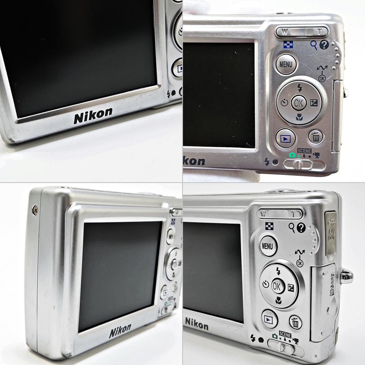 Nikon COOLPIX L12 ニコン クールピクス コンパクトデジタルカメラ デジカメ シルバー 単三電池仕様 難有り 003FEZFI13の画像6