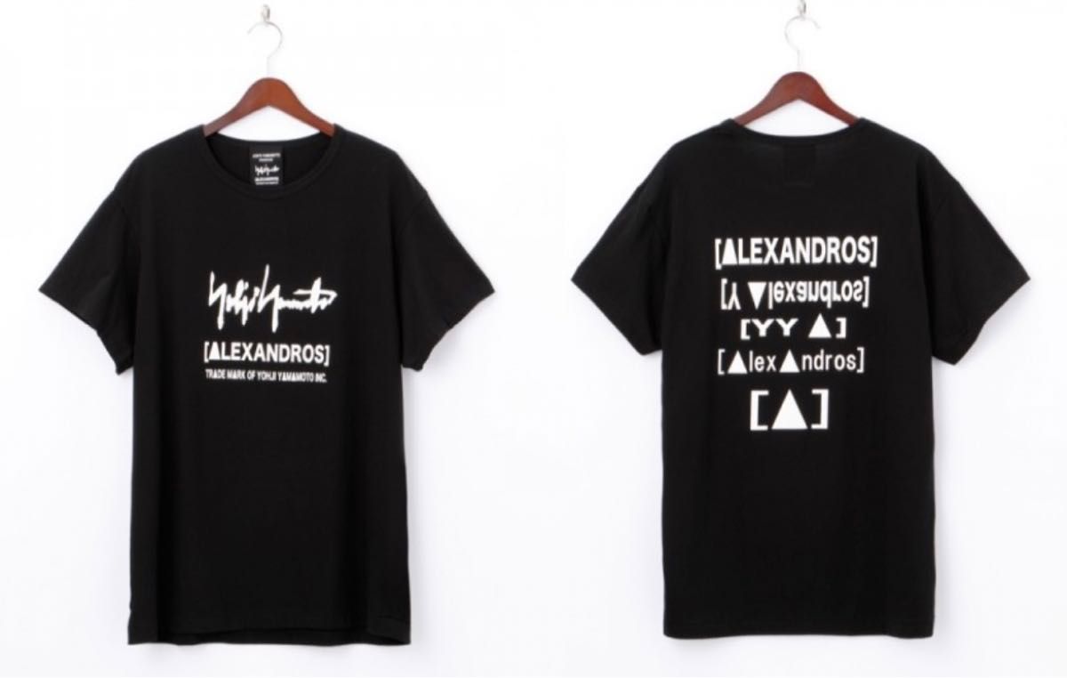 Yohji Yamamoto [Alexandros] コラボ ロゴプリントTシャツ　ヨウジヤマモト　アレキサンドロス
