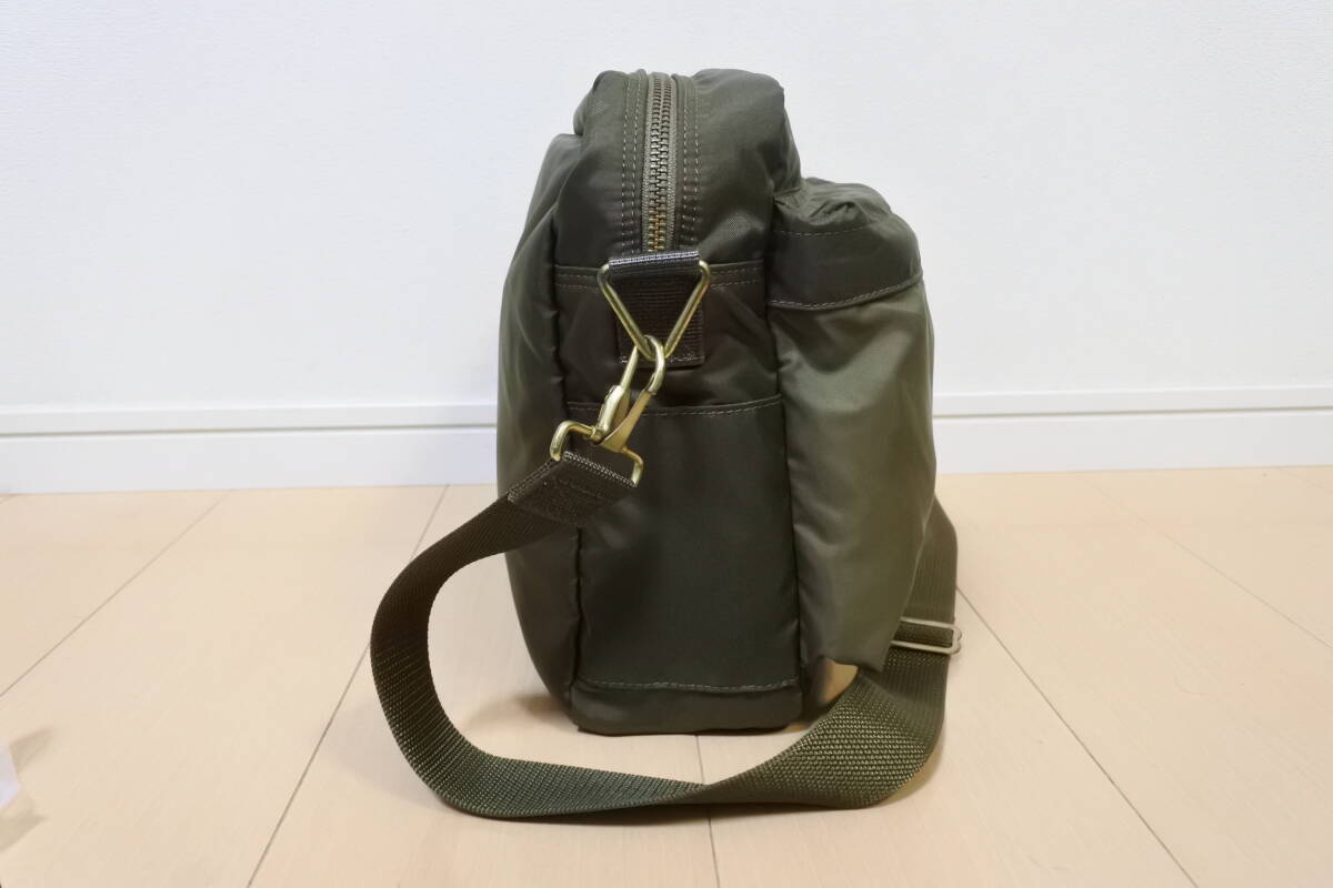 ☆美品☆PORTER ポーター フォース ショルダーバッグ オリーブドラブ 855-07415☆