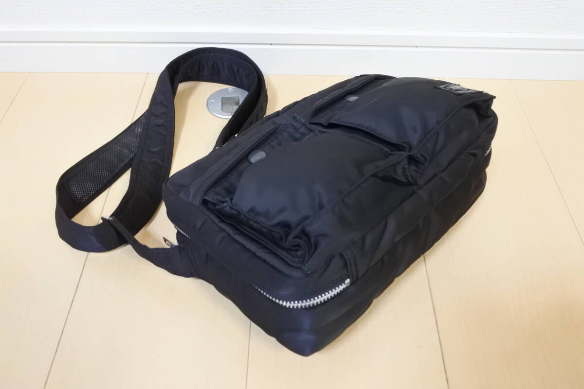 ☆美品☆PORTER ポーター２層式 タンカー ショルダーバッグ 黒 k