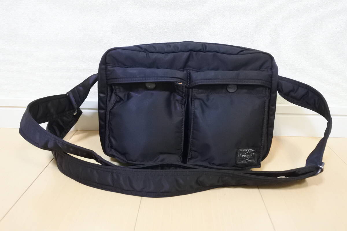 ☆美品☆PORTER ポーター２層式 タンカー ショルダーバッグ 黒 k_画像1