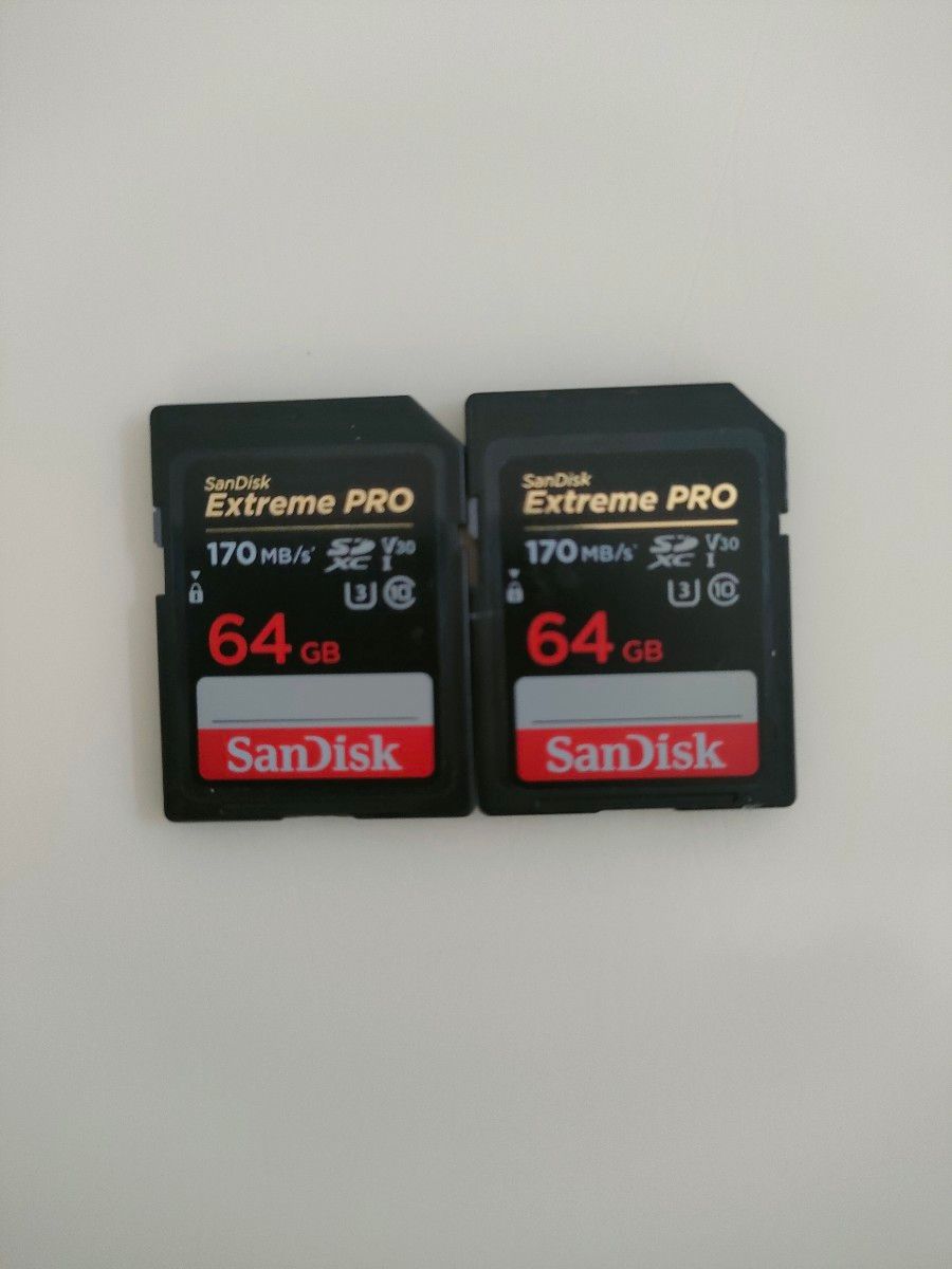 SanDisk Extreme pro 64G２枚組超高速170ｍｂ