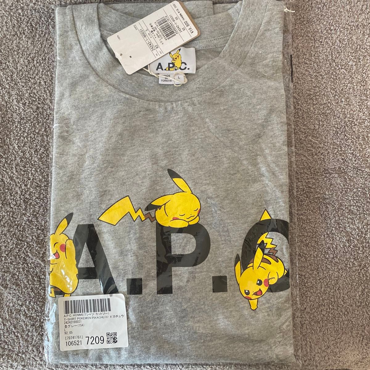 新品未使用 A P C x ポケモン ピカチュウ コラボTシャツ|Yahoo 新品未使用 A P C x ポケモン ピカチュウ コラボTシャツ|Yahoo