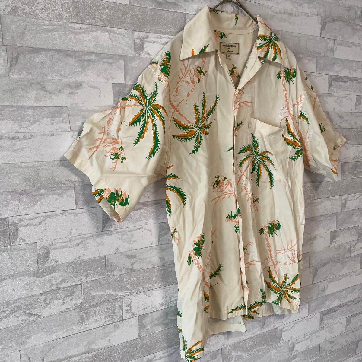 MAISON KITSUNE×Kona Bay Hawaii Aloha レーヨン100% アメリカ製