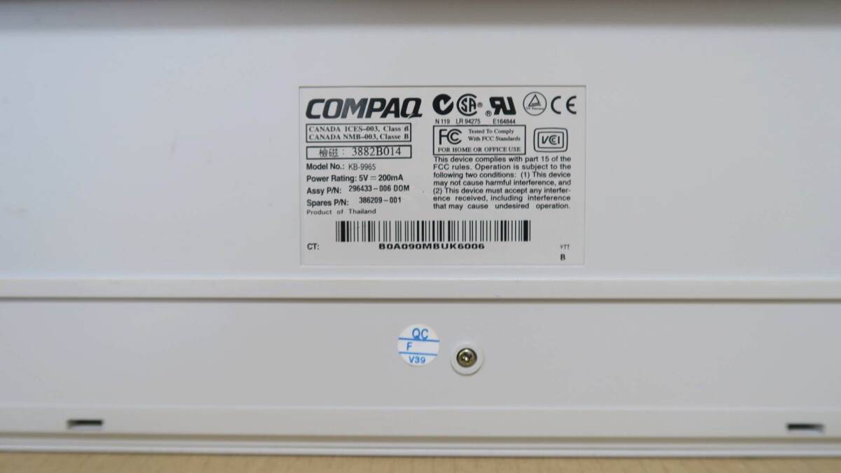 COMPAQ PS/2キーボード KB-9965 英語　US_画像4