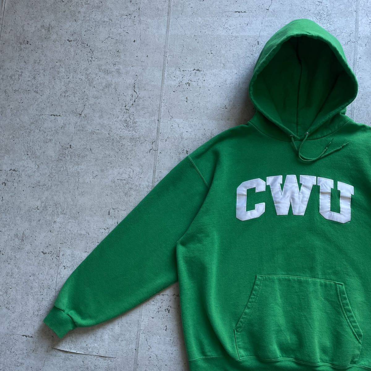 champion チャンピオン カレッジロゴ CWU プルオーバー パーカー グリーン XL_画像1