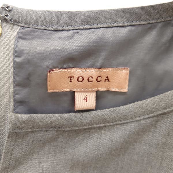  Tocca TOCCA One-piece flair серый универсальный колени длина женский [kk]