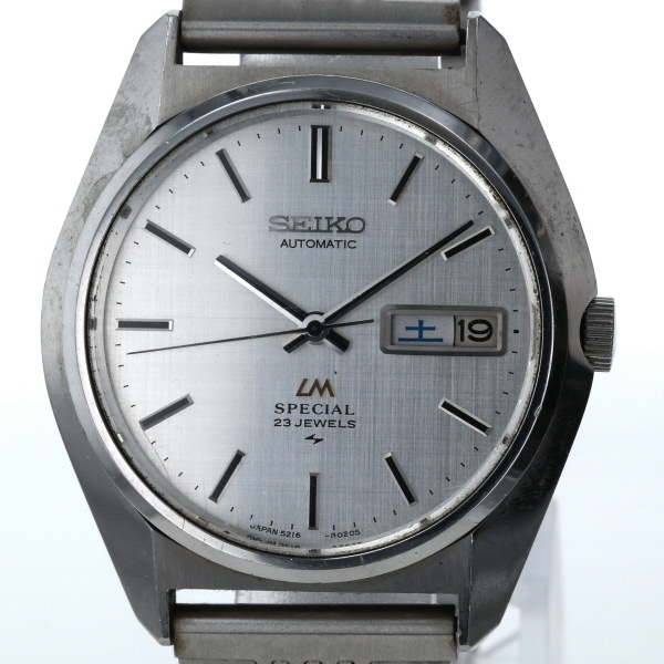 セイコー SEIKO ロードマチック 5216-8020 自動巻式 シルバー 3針式 メンズ 腕時計【xx】【中古】4000020801000803_画像1