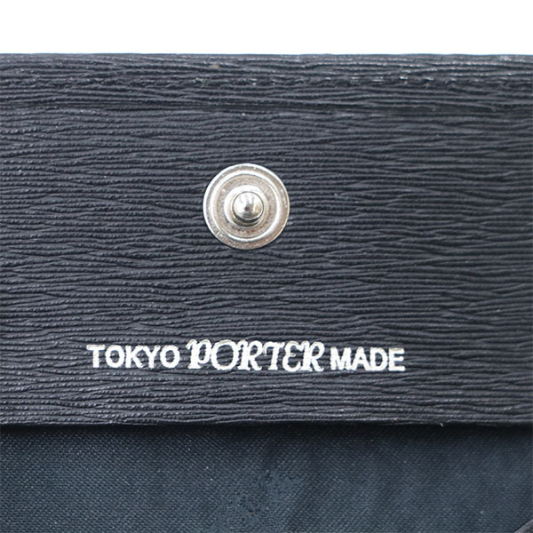 ポーター PORTER ポーター カレント ブラック 牛革 コインケース 小銭入れ 二つ折財布 メンズ 【xx】【中古】4000014801201231_画像7