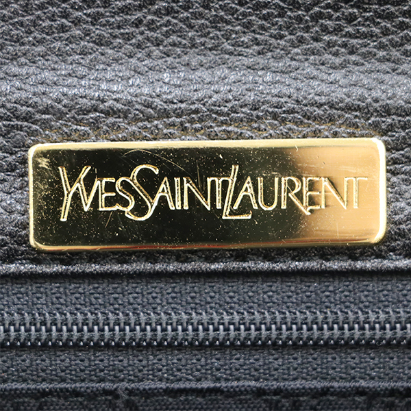 イヴサンローラン YSL YVES SAINT LAURENT ブラック レザー セカンドバッグ レディース 【xx】【中古】4000001801703202_画像7