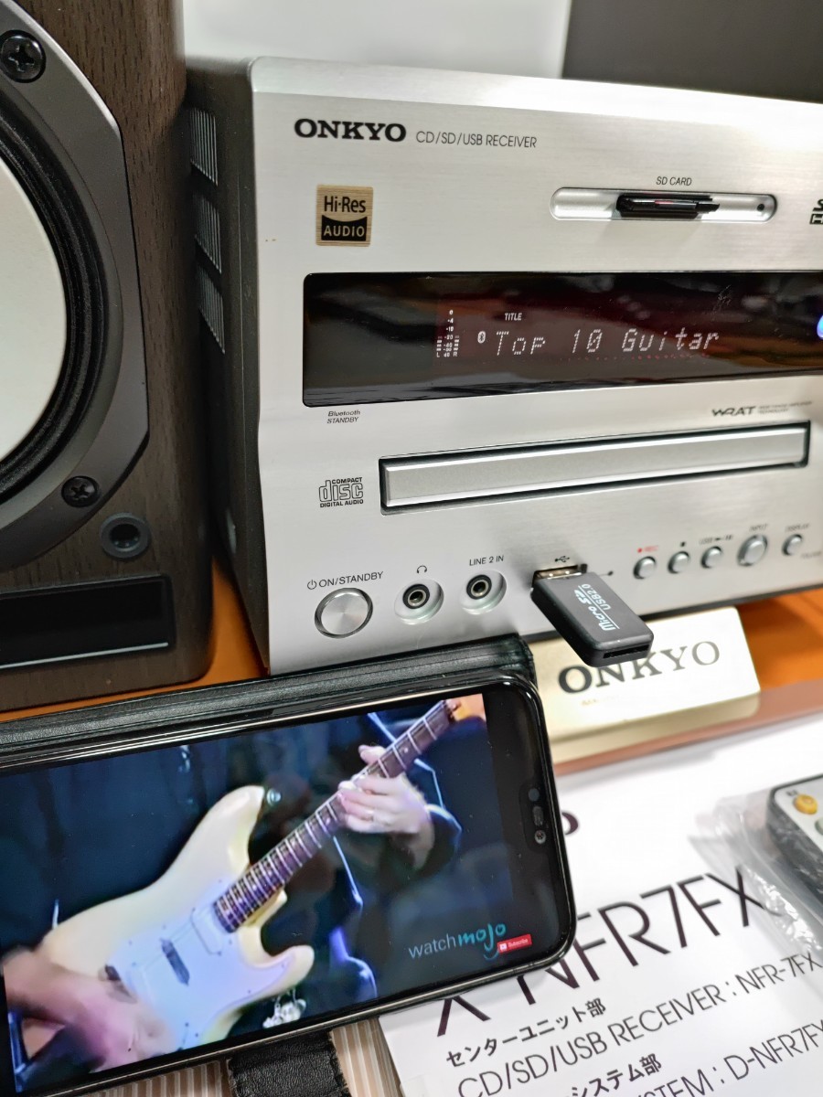 〓整備品&完動品〓 ONKYO X-NFR7FX(D) CD/SD/USBレシーバーシステム、ハイレゾ対応、2019年製★元箱入りの画像3