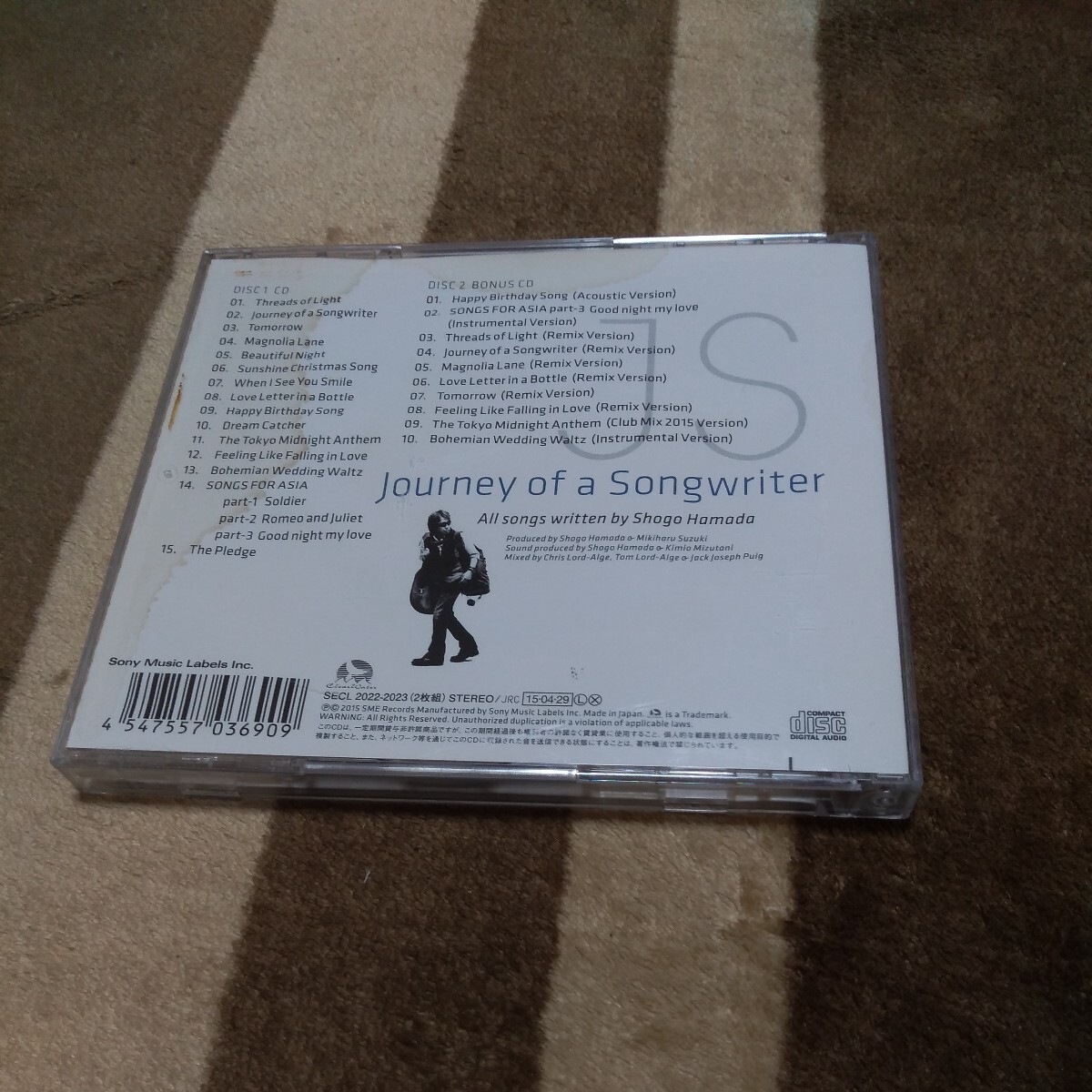 浜田省吾 CD Journey of a Songwriter ~ 旅するソングライター(期間生産限定盤)(2CD) 初回限定盤の画像2