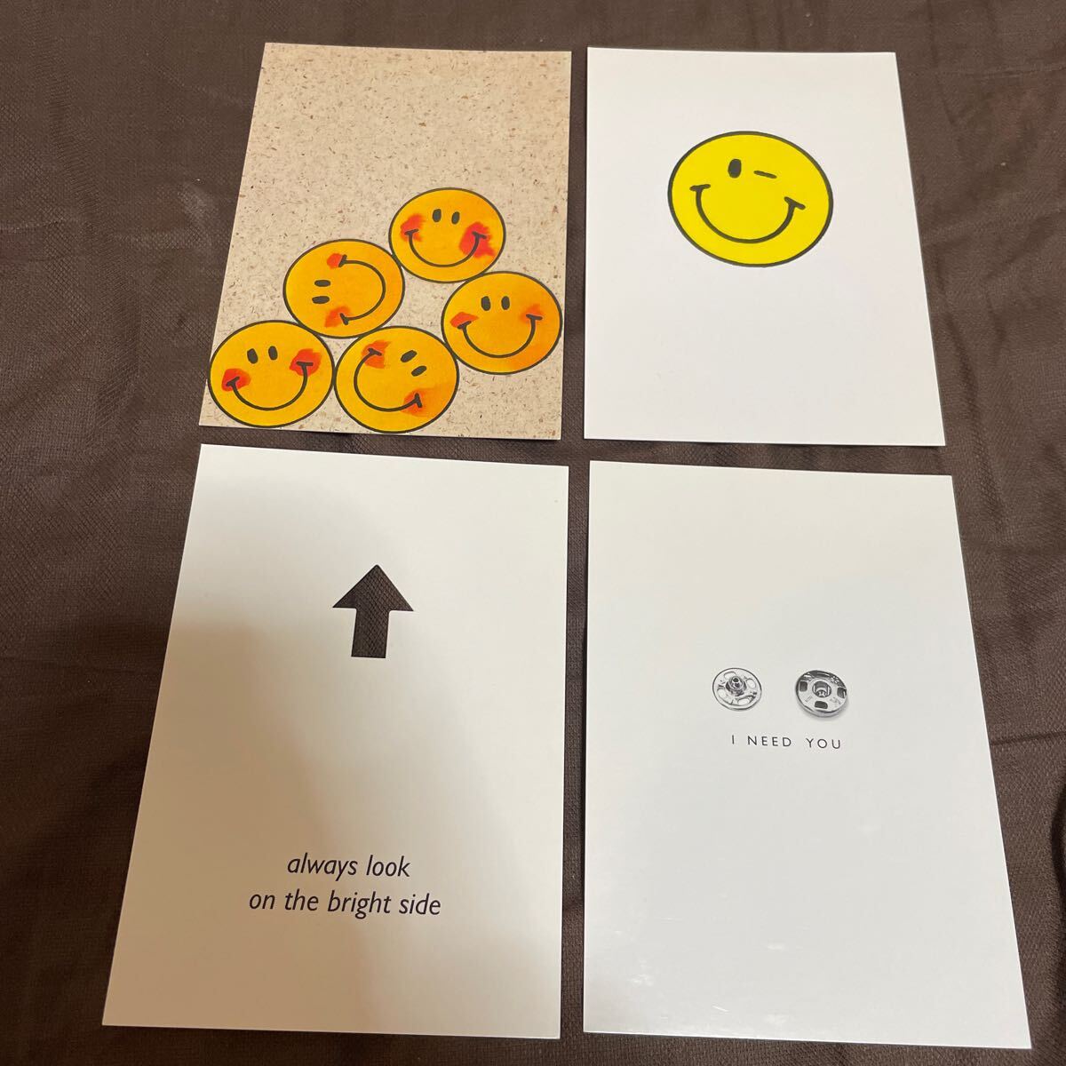海外 ポストカードセット 絵葉書 絵はがき インテリア ニコちゃんマーク smile markの画像1