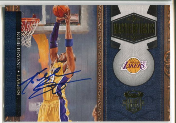 2010 PANINI Court Kings KOBE BRYANT Masterpieces Signatures 49枚限定 直書きの画像1