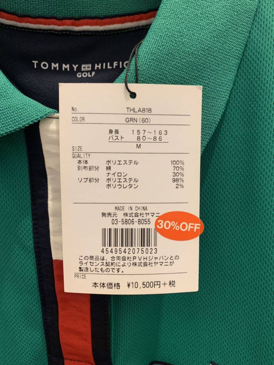 【75%OFF 】レディース ゴルフウェア トミー THLA 818 半袖ポロシャツ グリーン サイズM（28）定価 10,500円の画像3