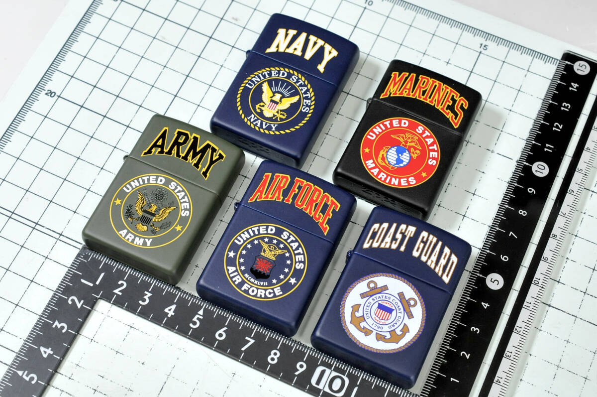 【ZIPPO】　海軍　海兵隊　ＭＡＲＩＮＥＳ　ＮＡＶＹ　ＡＲＭＹ　ＡＩＲ ＦＯＲＣＥ　未使用　オイルライター　0302117-9_画像6