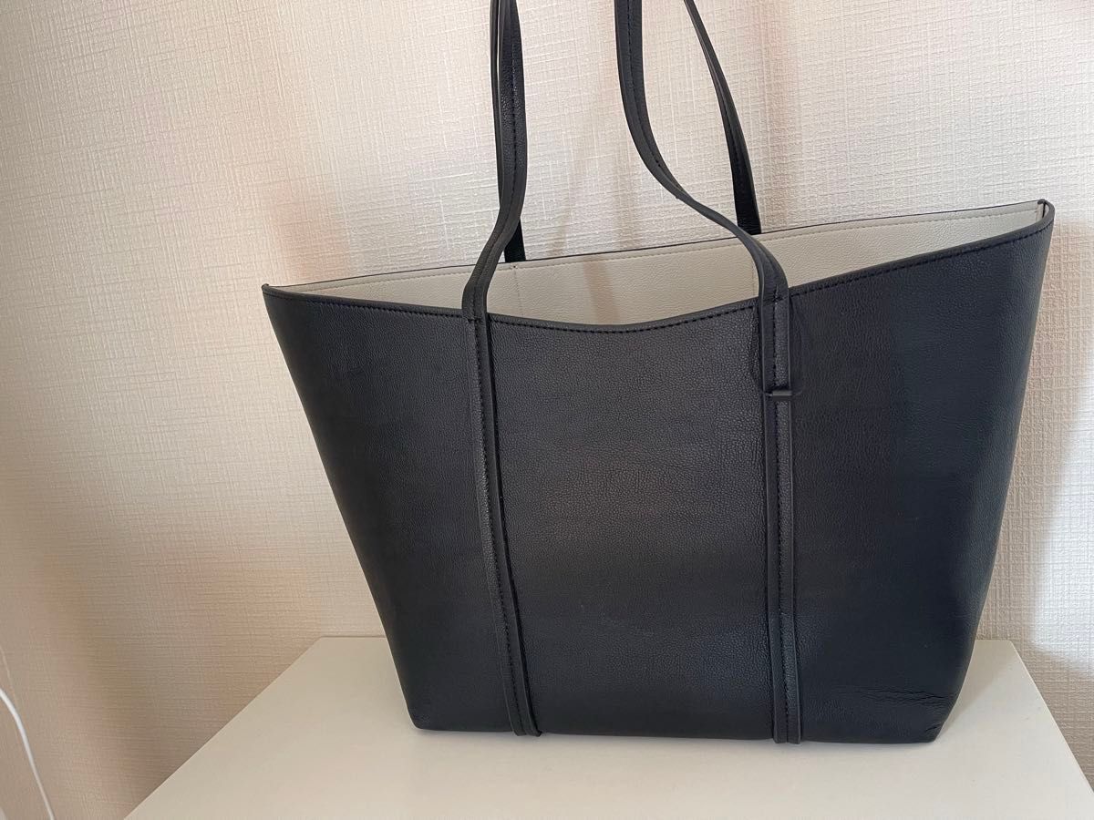 [Zara] ザラ セット　トラベル ワーク トートバッグ 書類かばん A4 PUレザー + クラッチバッグ