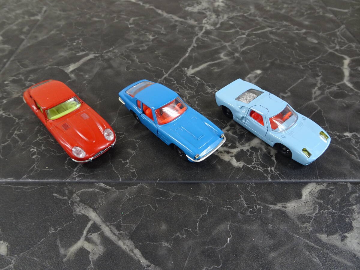 【ミニカー】Siku ジク ジャンク品まとめ3台セット Jaguar E2+2/Maserati Mistral/Ford GT 40_画像3