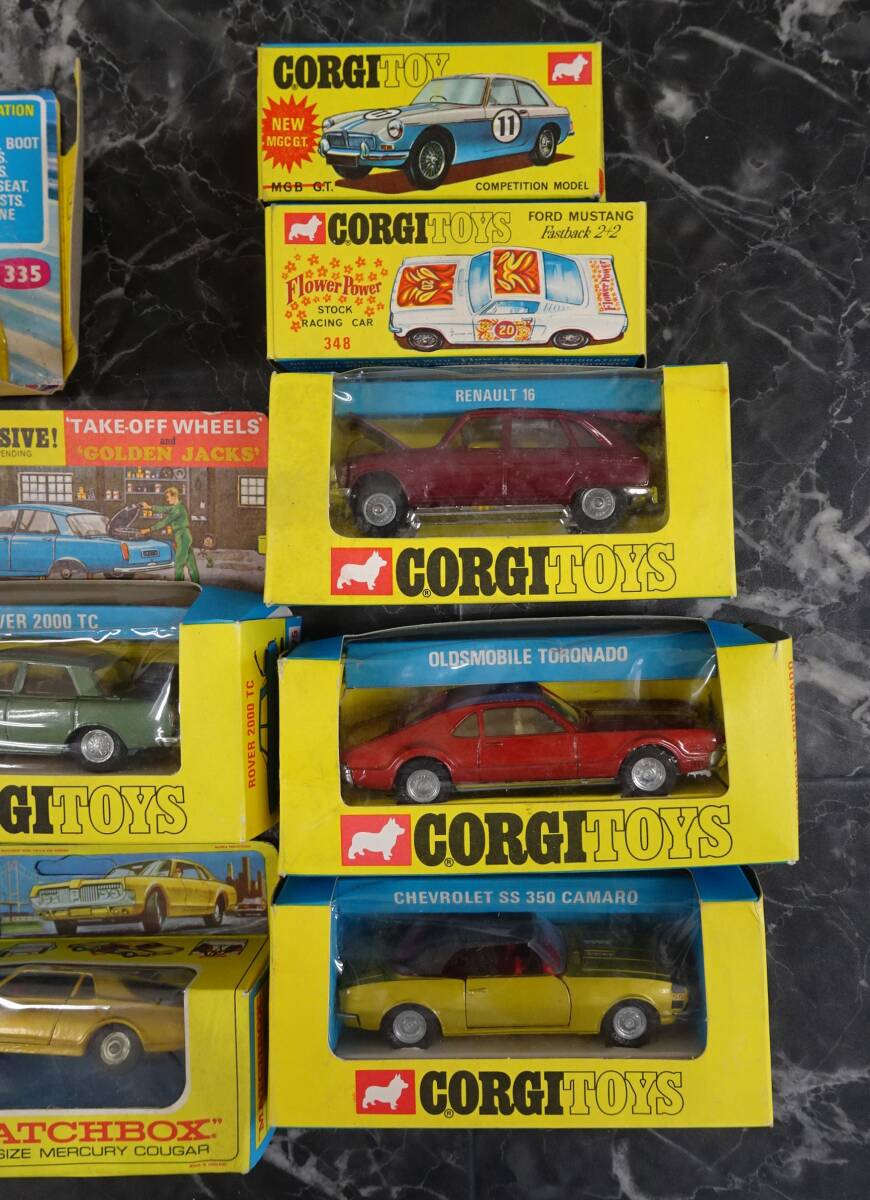 【ミニカー】CORGI TOYS コーギー トイズ ジャンク品まとめ10個セット RENAULT 16/ROVER 2000TC/CHEVROLET SS 350 CAMARO/他_画像3