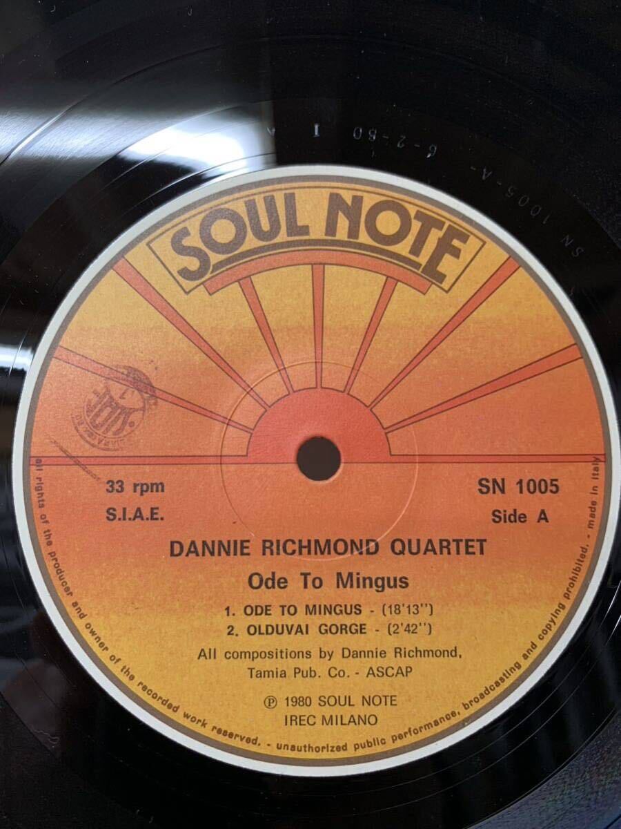 DANNIE RICHMOND QUARTET Ode To Mingus SOULNOTE SN1005_画像4