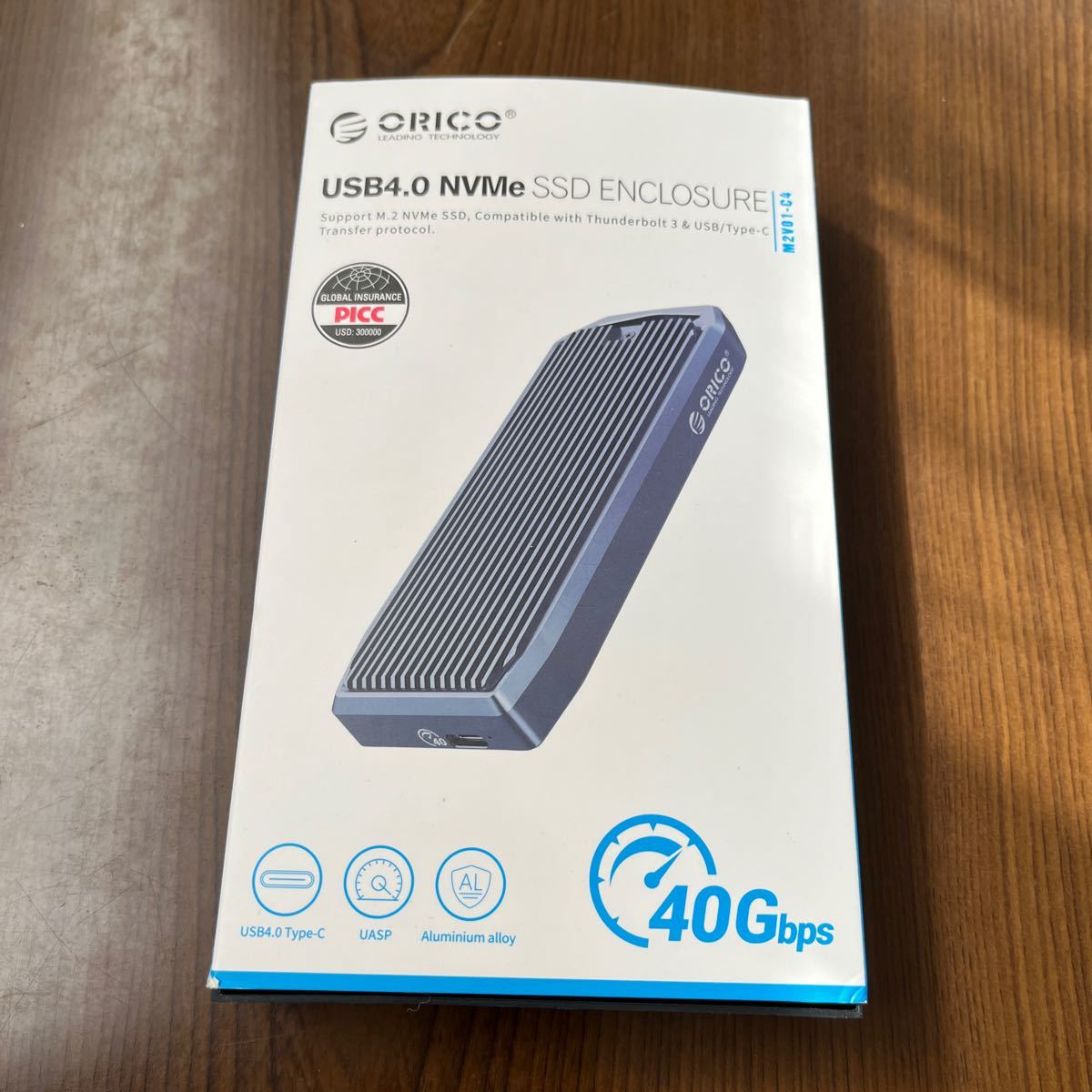 603p0107☆ ORICO USB4.0 Nvme M.2 SSDケース 40Gbps超高速 [最大読み込み：2700MB/S 最大書き込み：1400MB/S] 