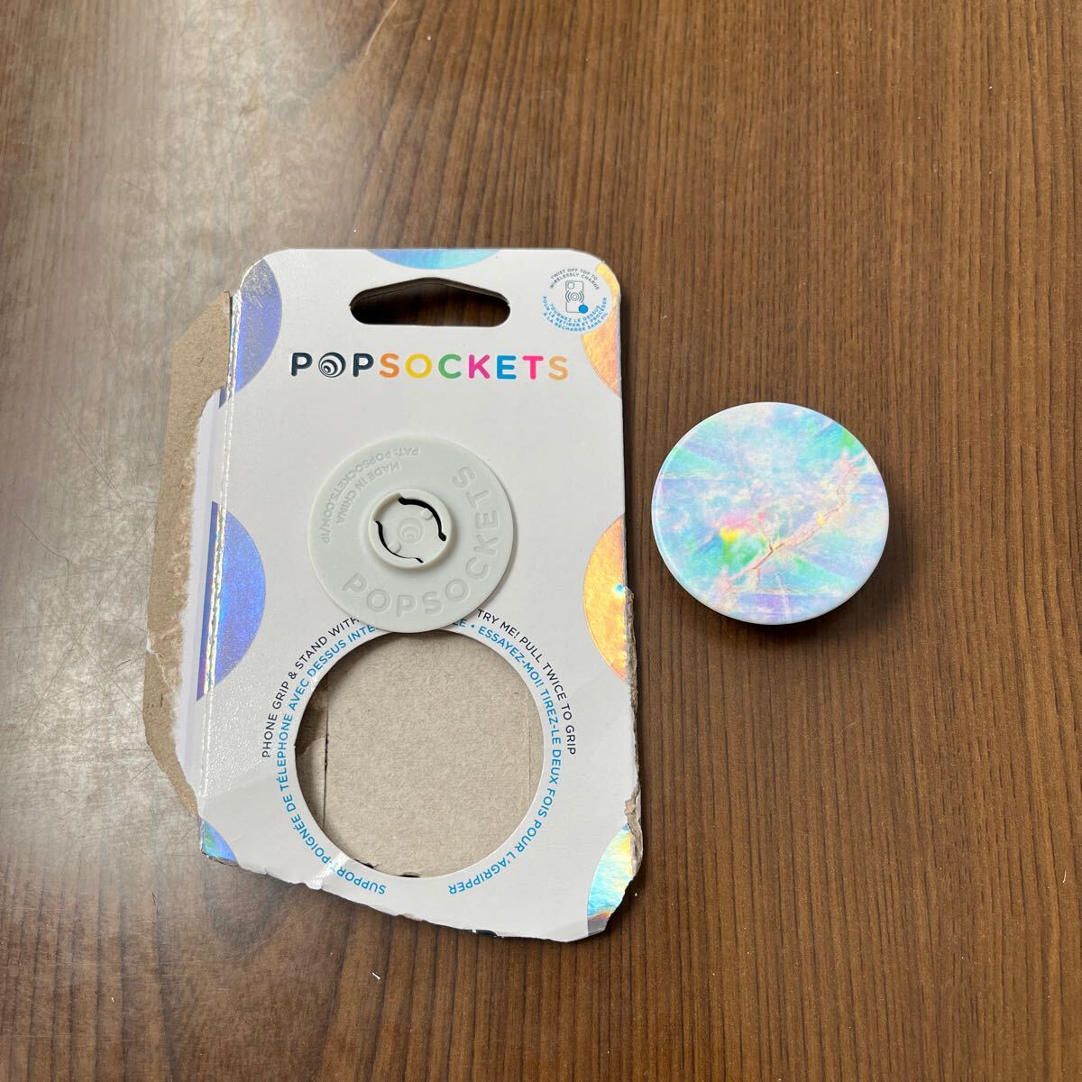 603p1337☆ PopGrip Opal POPSOCKETS（ポップソケッツ） スマホリング スマホスタンド スマホグリップ スマホアクセサリー 