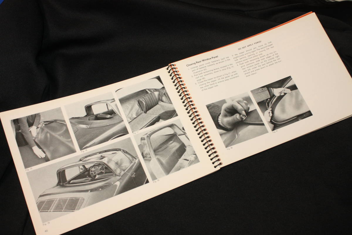 ★1969年モデル ポルシェ911E 取扱説明書 (英語版ドライバーズマニュアル) Porsche911E ポルシェAG発行 クーペ/タルガ_画像7