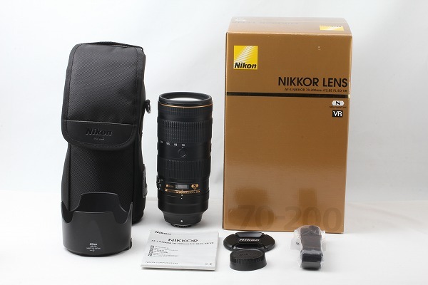 ◆超極上美品◆ニコン Nikon AF-S NIKKOR 70-200mm F2.8E FL ED VR 付属品完備 元箱◇44163の画像1